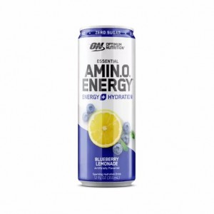 Optimum Nutrition ESSENTIAL AMIN.O. ENERGY+ Electrolytes Sparkling Blueberry Lemonade 355ml * 12 Cans (12 Servings) Argentina | 18453-IHWM