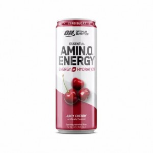 Optimum Nutrition ESSENTIAL AMIN.O. ENERGY+ Electrolytes Sparkling Juicy Cherry 355ml * 12 Cans (12 Servings) Argentina | 13502-QDWH