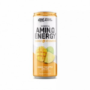 Optimum Nutrition ESSENTIAL AMIN.O. ENERGY+ Electrolytes Sparkling Mango Pineapple Lime 355ml * 12 Cans (12 Servings) Argentina | 50163-ZJLT