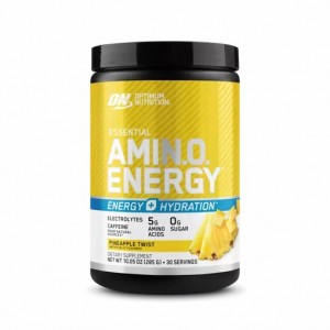 Optimum Nutrition Essential AMIN.O. ENERGY + Electrolytes Pineapple Twist 0.63 lb (30 Servings) Argentina | 94075-NVEA