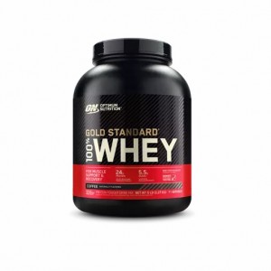 Optimum Nutrition GOLD STANDARD 100% WHEY™ Coffee 5 lb (71 Servings) Argentina | 16540-GHCV