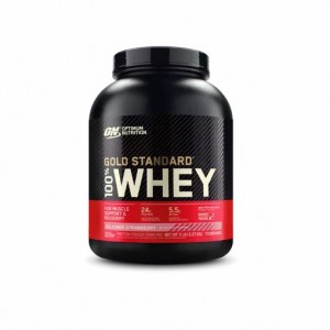 Optimum Nutrition GOLD STANDARD 100% WHEY™ Delicious Strawberry 5 lb (73 Servings) Argentina | 75024-NUPW