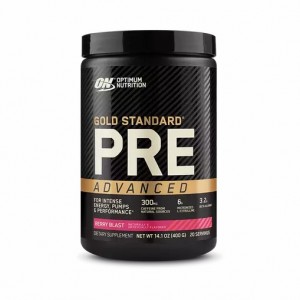 Optimum Nutrition GOLD STANDARD® Pre Advanced Berry Blast 0.88 lb (20 Servings) Argentina | 92078-FRKV