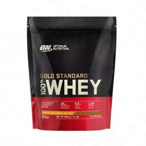 Optimum Nutrition Gold Standard 100% Whey Proteina Chocolate Peanut Butter 480 grams (15 Servings) Argentina | 24389-HOXZ