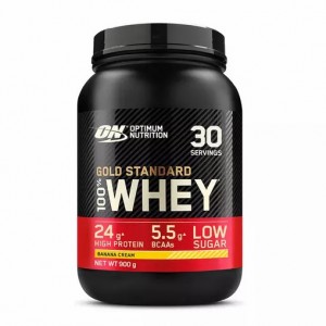 Optimum Nutrition Gold Standard 100% Whey Proteina Banana Cream 900 grams (30 Servings) Argentina | 48210-ULYI