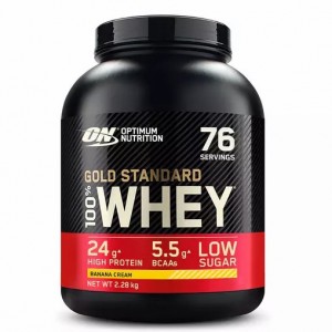 Optimum Nutrition Gold Standard 100% Whey Proteina Banana Cream 2.28 kg (76 Servings) Argentina | 58739-DQRK