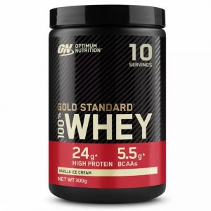 Optimum Nutrition Gold Standard 100% Whey Proteina Vainilla Ice Cream 300 grams (10 Servings) Argentina | 67520-LUMP