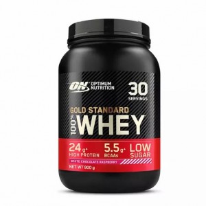 Optimum Nutrition Gold Standard 100% Whey Proteina White Chocolate Raspberry 900 grams (30 Servings) Argentina | 49805-AMID