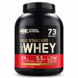 Optimum Nutrition Gold Standard 100% Whey Proteina Caramel Toffee Fudge 2.27 kg (73 Servings) Argentina | 79568-GLES