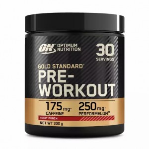 Optimum Nutrition Gold Standard Pre-Workout Fruit Punch 330 grams (30 Servings) Argentina | 91847-VUPN