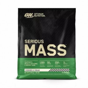 Optimum Nutrition Serious Mass Gainer Cookies & Cream 5.45 kg (16 Servings) Argentina | 70618-XNUJ