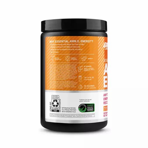 Optimum Nutrition ESSENTIAL AMIN.O. ENERGY® *new* Peach Mango Tango - Notify Me 0.6 lb - Notify me Argentina | 27891-RLUI