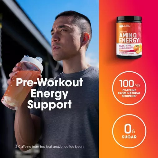 Optimum Nutrition ESSENTIAL AMIN.O. ENERGY® *new* Peach Mango Tango - Notify Me 0.6 lb - Notify me Argentina | 27891-RLUI