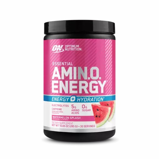 Optimum Nutrition Essential AMIN.O. ENERGY + Electrolytes Watermelon Splash 0.63 lb (30 Servings) Argentina | 57189-FVOX