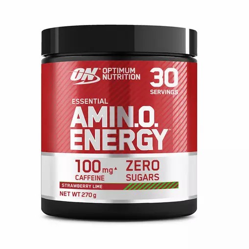 Optimum Nutrition Essential AMIN.O. Energy Strawberry Lime 270 grams (30 Servings) Argentina | 24710-IVUK