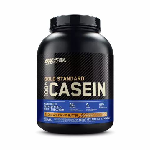 Optimum Nutrition GOLD STANDARD® 100% Casein Chocolate Peanut Butter 4 lb (53 Servings) Argentina | 73425-AWHK