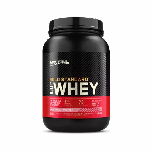 Optimum Nutrition GOLD STANDARD 100% WHEY™ Delicious Strawberry 2 lb (29 Servings) Argentina | 62740-YNER