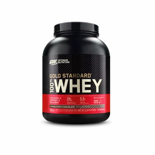 Optimum Nutrition GOLD STANDARD 100% WHEY™ Double Rich Chocolate 5 lb (74 Servings) Argentina | 59637-NXDK