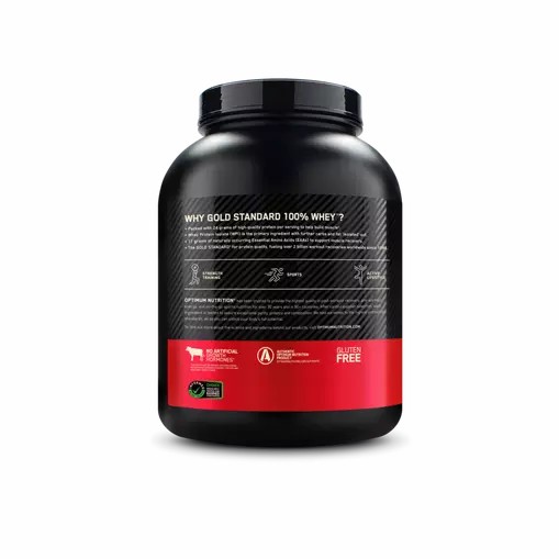 Optimum Nutrition GOLD STANDARD 100% WHEY™ Strawberries & Cream 5 lb (73 Servings) Argentina | 65403-WSIX