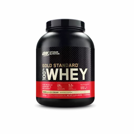 Optimum Nutrition GOLD STANDARD 100% WHEY™ Vainilla Ice Cream 5 lb (73 Servings) Argentina | 49702-HQRC