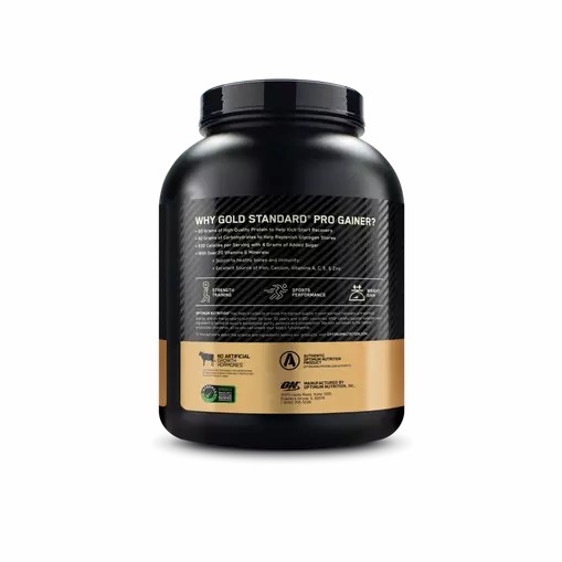 Optimum Nutrition GOLD STANDARD® Pro Gainer Vainilla Custard 5.09 lb (14 Servings) Argentina | 39106-NEYW