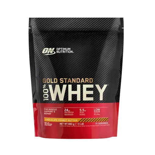 Optimum Nutrition Gold Standard 100% Whey Proteina Chocolate Peanut Butter 480 grams (15 Servings) Argentina | 24389-HOXZ