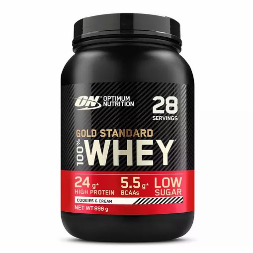 Optimum Nutrition Gold Standard 100% Whey Proteina Cookies & Cream 896 grams (28 Servings) Argentina | 57081-FXAW