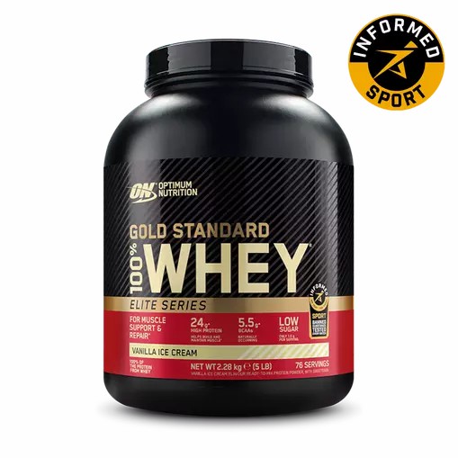 Optimum Nutrition Gold Standard 100% Whey - Elite Series Vainilla Ice Cream 2.27 kg (77) Argentina | 98316-TIOM