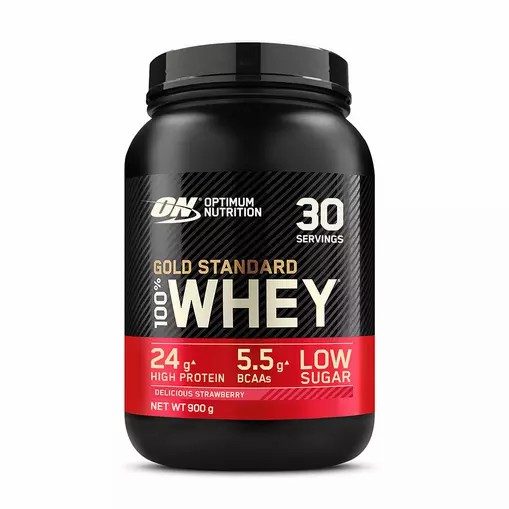 Optimum Nutrition Gold Standard 100% Whey Proteina Delicious Strawberry 900 grams (30 Servings) Argentina | 51978-IHXW