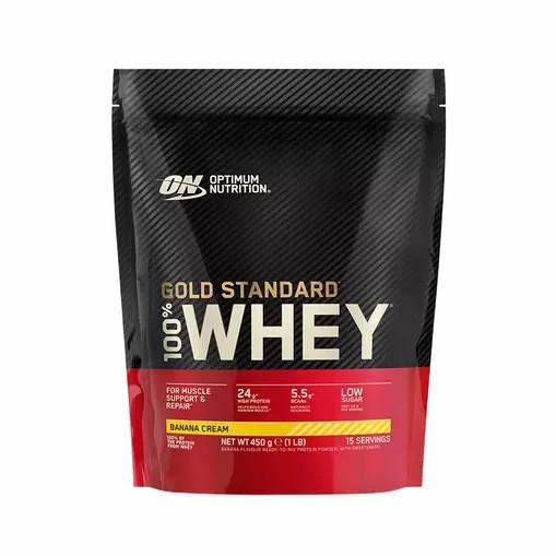 Optimum Nutrition Gold Standard 100% Whey Proteina Banana Cream 450 grams (15 Servings) Argentina | 87064-JTXY