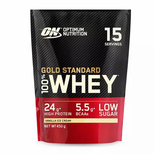 Optimum Nutrition Gold Standard 100% Whey Proteina Vainilla Ice Cream 450 grams (15 Shakes) Argentina | 58491-YATW