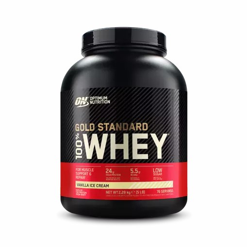 Optimum Nutrition Gold Standard 100% Whey Proteina Vainilla Ice Cream 2.28 kg (76 Servings) Argentina | 21594-IYER