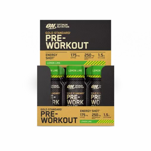 Optimum Nutrition Gold Standard Pre-Workout Shot Lemon Lime 720 ml (12 pieces) Argentina | 41289-JRCQ