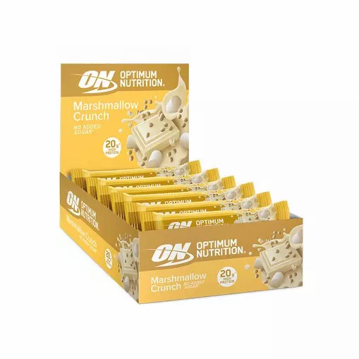 Optimum Nutrition Marshmallow Crunch Protein Bar Elite 650 grams (10 Bars) Argentina | 63197-JXYU