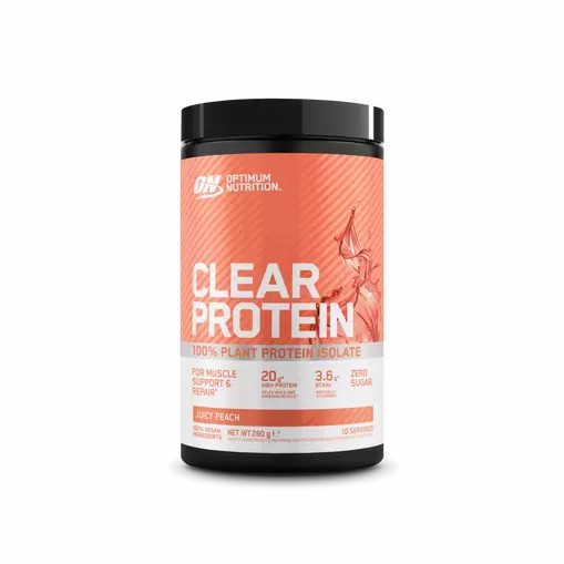 Optimum Nutrition ON Clear Protein 100% Plant Protein Isolate Juicy Peach 280 grams (10 Servings) Argentina | 49765-WQGM