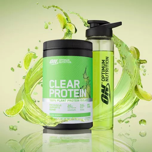 Optimum Nutrition ON Clear Protein 100% Plant Protein Isolate Lime Sorbet 280 grams (10 Servings) Argentina | 91702-GQEN