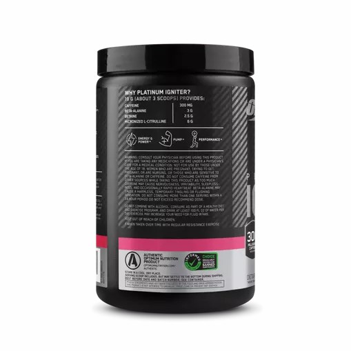 Optimum Nutrition Platinum Igniter Berry Lemonade Blast 0.84 lb (20 Servings) Argentina | 71608-GWIQ