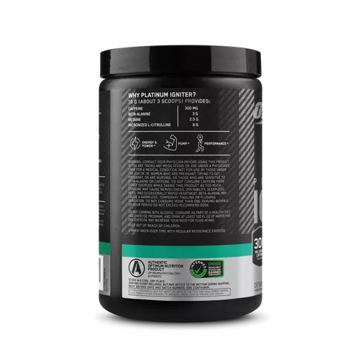 Optimum Nutrition Platinum Igniter Cherry Lime Punch 0.84 lb (20 Servings) Argentina | 68215-UFZN