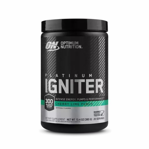 Optimum Nutrition Platinum Igniter Cherry Lime Punch 0.84 lb (20 Servings) Argentina | 68215-UFZN