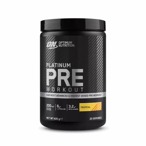 Optimum Nutrition Platinum Pre-workout Tropical 420 grams (20 Servings) Argentina | 73460-DTZQ