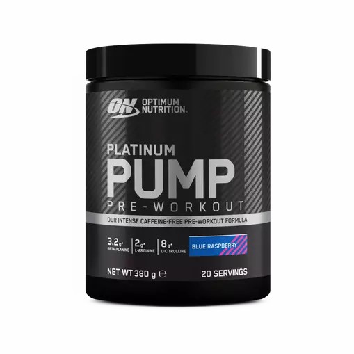 Optimum Nutrition Platinum Pump Pre-workout Blue Raspberry 380 grams (20 Servings) Argentina | 59041-LPUV