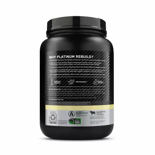 Optimum Nutrition Platinum Rebuild Vainilla Buttercream 1.63 lb (20 Servings) Argentina | 48126-PNOZ