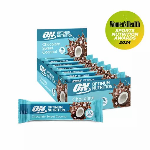 Optimum Nutrition Protein Bar Chocolate Sweet Coconut 720 grams (12 Bars) Argentina | 89405-QPSZ