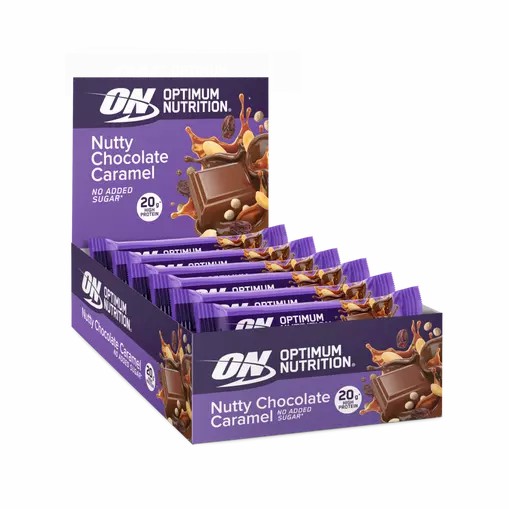 Optimum Nutrition Protein Bar Nutty Chocolate Caramel 700 grams (10 Bars) Argentina | 27813-XBMY