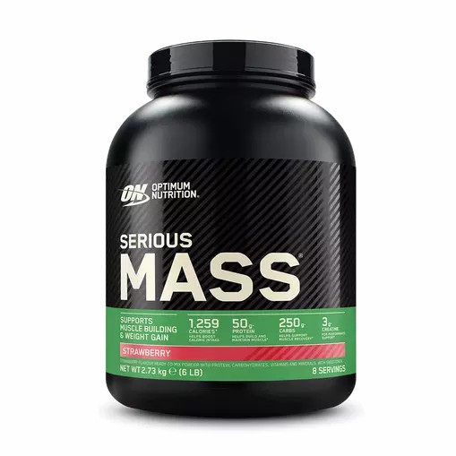 Optimum Nutrition Serious Mass Gainer Strawberry 2.73 kg (8 Servings) Argentina | 18720-LIZW